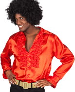 Boland Red men's disco shirt size. L - Costume
