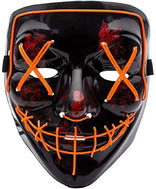 Verk Scary luminous mask black and orange - Costume Accessory