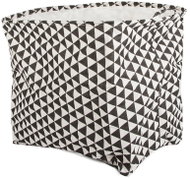 Verk 01941_T Toy basket, laundry, black and white - Basket