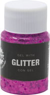 GUIRCA Gel glitter for face, pink 20 g - Costume Accessory