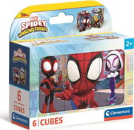 CLEMENTONI Obrázkové kostky Spidey a jeho úžasní přátelé, 6 kostek - Kostky pro děti
