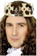 Widmann Crown for the King gold with rhinestones - Costume Accessory