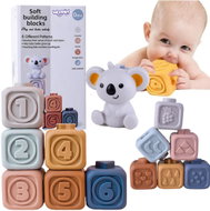 Woopie Montessori senzorické kostky Medvídek z měkké pryže - Kids’ Building Blocks