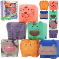 Woopie Senzorické zvukové kostky se zvířátky 6 ks - Kids’ Building Blocks