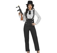 GUIRCA Ladies costume - gangster size. L 42/44 - Costume