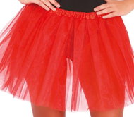 GUIRCA Ladies red tulle skirt Tutu 40 cm - Costume Accessory