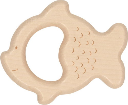 Goki Wooden Rattle, Fish - Baby Rattle - Main image