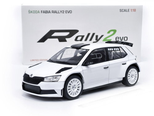 FOX18 Skoda Fabia Rally2 evo Plain Body 1:18 - Metal Model - Main image
