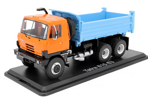 SSM Tatra 815 S3 Tipper, orange/blue 1:43 - Metal Model - Main image