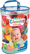 Kostky pro děti Clementoni Soft Clemmy Sada 40 měkkých kostek v plastové tašce - Kostky pro děti