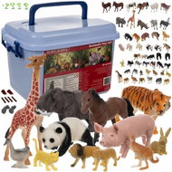 Kruzzel 24816 Set of figures Animals in the zoo 48 pcs in box - Figure