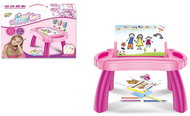 MaDe Drawing board + table, girls, 38 × 26 × 30 cm - Drawing Pad