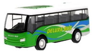 Micro trading Bus metal 9 cm 1:55 reverse Deluxe Bus green - Toy Car