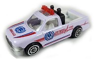 Mikro trading Vozidlo ambulance pickup bílý 7 cm kov 1:64 volný chod  - Auto