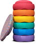Balanční hra Stapelstein Rainbow set Classic + Confetti board 6+1 - Balanční hra