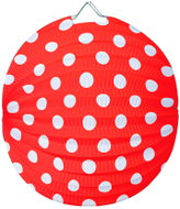 LUMA 25cm round lantern, red, 2pcs - Chinese Lantern