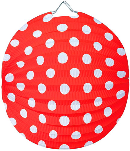 LUMA 25cm round lantern, red, 2pcs Main image LUMA 25cm round lantern, red, 2pcs - Chinese Lantern - Main image