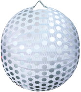 LUMA 25cm silver polka dot round lantern, 2 pcs - Chinese Lantern