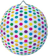 LUMA 25cm round multicoloured spot paper lantern, 2pcs - Chinese Lantern
