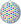 Round multicoloured spot paper lantern, 2pcs