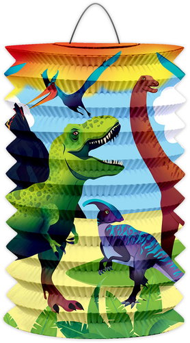 LUMA Children's Cylinder Lantern 15cm, Dinosaurs Main image LUMA Children's Cylinder Lantern 15cm, Dinosaurs - Chinese Lantern - Main image
