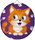 Children's round lantern 25cm, Kitten