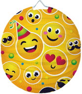 LUMA 25cm round children's lantern, Emoji - Chinese Lantern