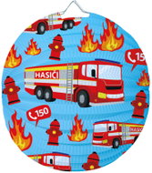 LUMA Children's Round Lantern 25 cm, Fire Engines - Chinese Lantern