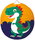 Children's Round Lantern 25 cm, Dinosaur