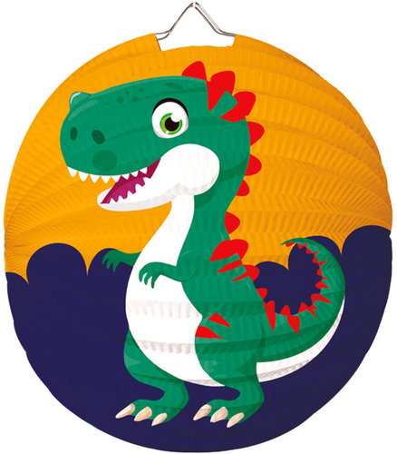 LUMA Children's Round Lantern 25 cm, Dinosaur Main image LUMA Children's Round Lantern 25 cm, Dinosaur - Chinese Lantern - Main image