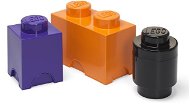 LEGO úložné boxy Multi-Pack 3 ks - fialová, černá, oranžová - Úložný box