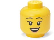 LEGO úložná hlava (vel. S) - šťastná dívka - Úložný box