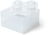 LEGO úložný box s víkem, třpytivě průhledný - Úložný box
