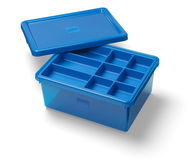 LEGO úložný box s organizérem, modrý - Úložný box