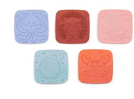 Lilliputiens Sensory tiles with suction cup 5 pcs - Water Toy