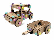 LiliDesign Stavebnice Li&Neli Auto s vlekem - Stavebnice