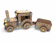LiliDesign Stavebnice Li&Neli Traktor s vlekem - Stavebnice