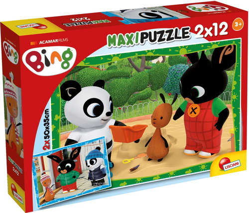 Lisciani Puzzle MAXI 2 × 12 dílků Bing a kamarádi - Jigsaw Puzzle - Main image