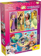 Lisciani Oboustranné puzzle MAXI 2 × 60 dílků Disney Princezny (s omalovánkami) - Jigsaw Puzzle