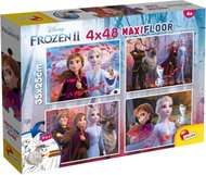 Lisciani Oboustranné puzzle MAXI 4 × 48 dílků Ledové království 2 (s omalovánkami) - Jigsaw Puzzle