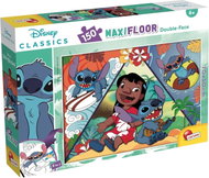 Lisciani Oboustranné puzzle MAXI 150 dílků Lilo & Stitch (s omalovánkou) - Jigsaw Puzzle