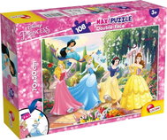 Lisciani Oboustranné puzzle MAXI 108 dílků Disney Princezny (s omalovánkou) - Jigsaw Puzzle