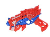 Toy pistol, 23cm, pull-back action, with 10 foam darts and a target, boxed - Toy Gun