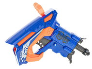 Pistol, 11 cm, retractable, with 2 foam cartridges and target - Toy Gun