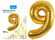 LUMA trading Foil balloon No. 9 gold, 101 cm - Helium Balloons