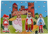 Marionetino Královská sada - Pohádka k divadlu - 4 loutky - Loutka