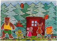 Loutka Marionetino Boudo budko - Pohádka k divadlu - 5 loutek - Loutka