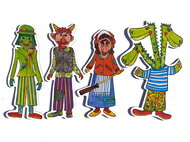 Marionetino Dragon and ghosts - puppets 4 pcs - Puppet