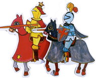 Marionetino Knights on horseback - puppets 2 pcs - Puppet