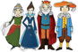Marionetino Královská sada III - loutky 4 ks - Loutka